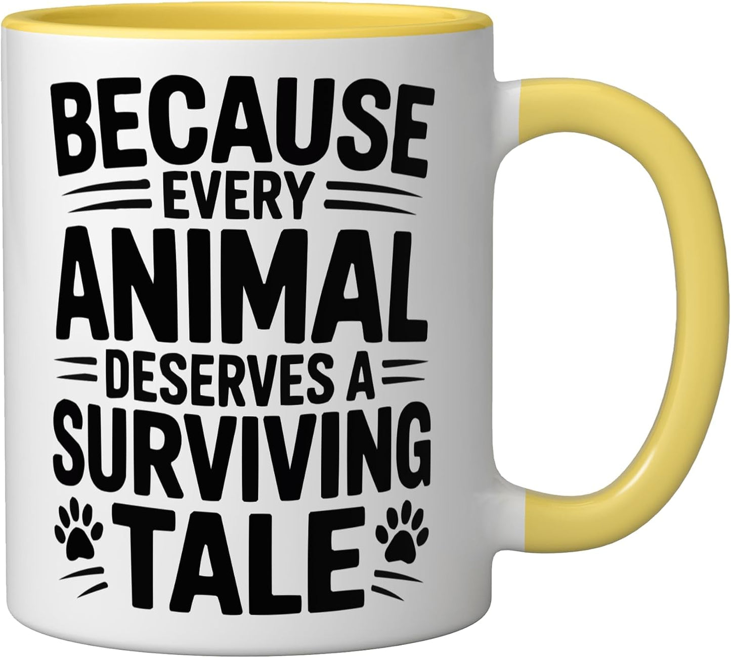 Veterinary Surgeon Veterinarian Pet Animal Care Ceramic Mug, Yellow/White, 11oz