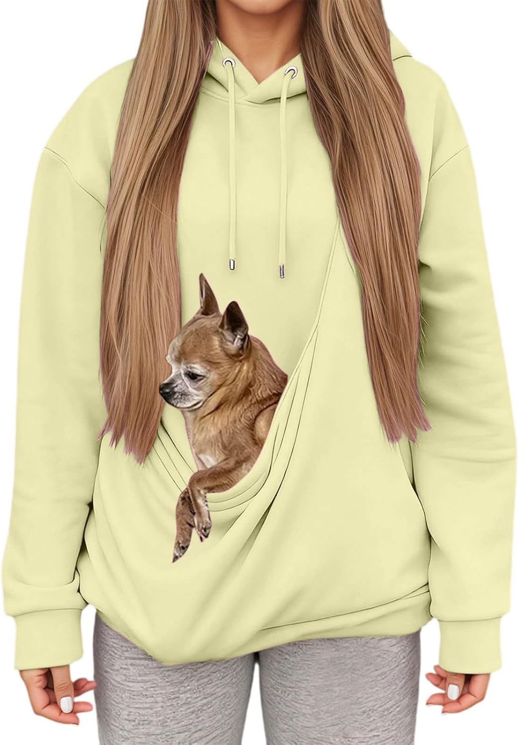 Hoodie With Pet Pouch,Sweatshirt With Cat Dog Pouch,Fleece Pet Hoodie Carrier,Large Pocket,Puppy Kitten Dogs Holder