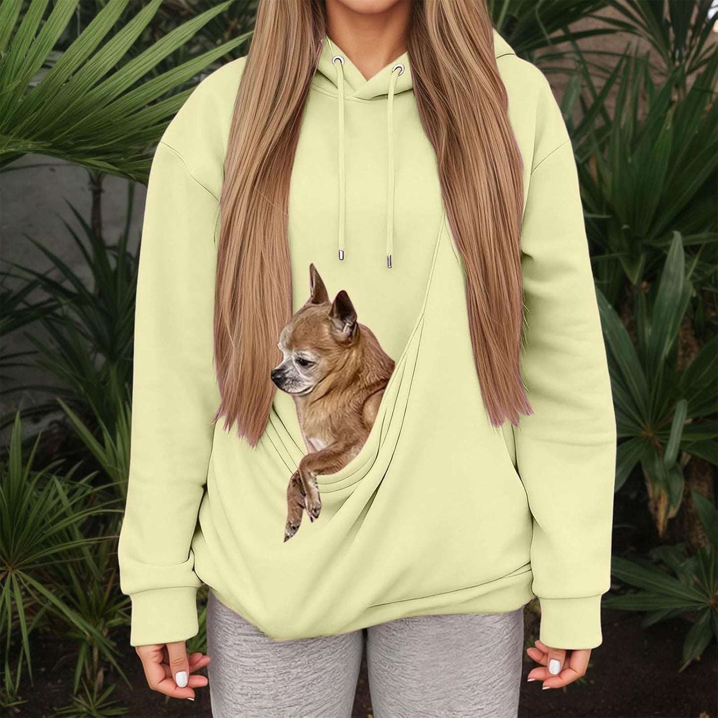 Hoodie With Pet Pouch,Sweatshirt With Cat Dog Pouch,Fleece Pet Hoodie Carrier,Large Pocket,Puppy Kitten Dogs Holder