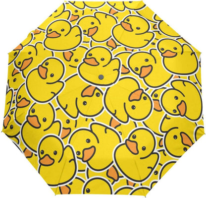 Automatic Umbrella One Touch Auto Open and Close Button Compact Travel Umbrella for Women Men Kid