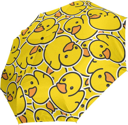 Automatic Umbrella One Touch Auto Open and Close Button Compact Travel Umbrella for Women Men Kid