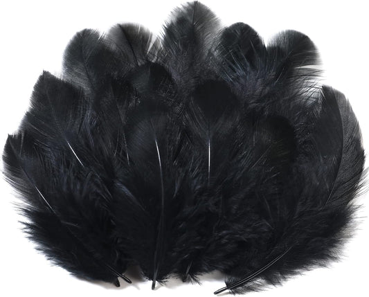 Yellow Craft Feathers Bulk for Crafting Supplies,300Pcs,3-5inch | Natural Rooster Feathers for DIY School Crafts,Dream Catcher,Halloween,Easter,Mardi Gras and Thanksgiving Home Party Decor