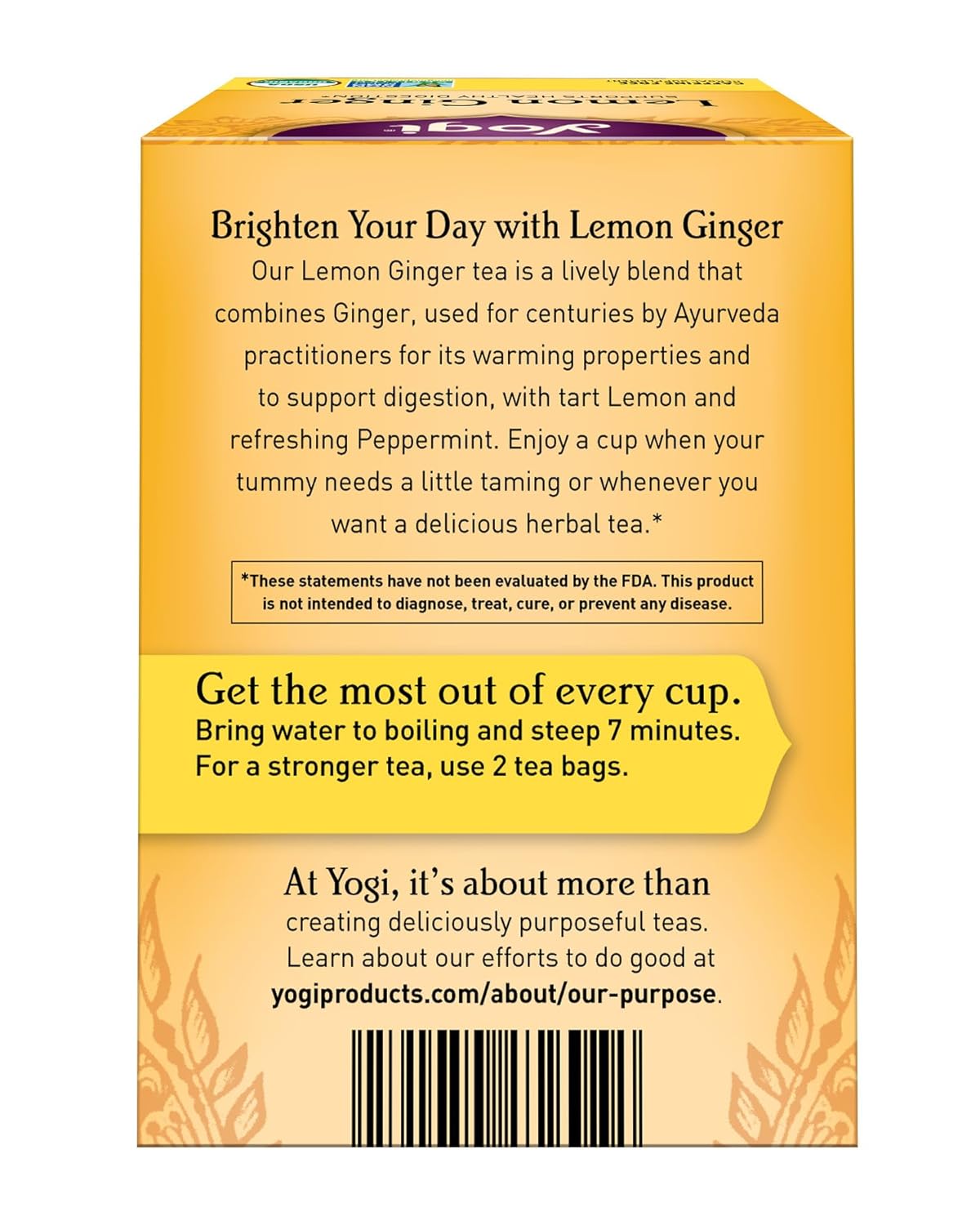 Tea Lemon Ginger Tea Bags, 16 ct