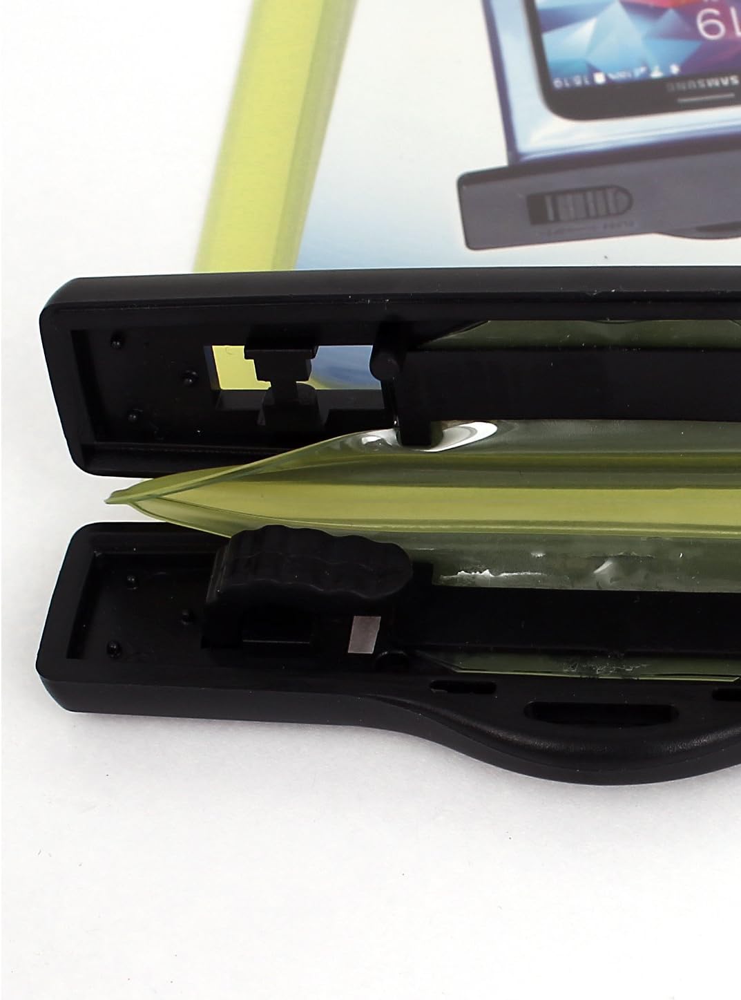 Waterproof Bag Holder Yellow for 5.5-Inch Mobile Phone w Neck Strap