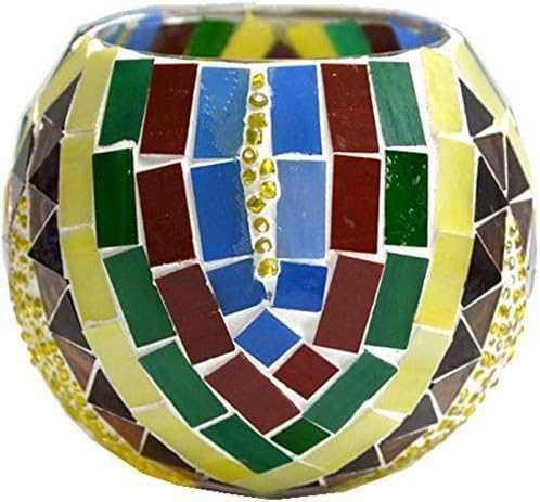 1.57" x 0.4" Rectangular Iridescent Stained Glass Strip, 7oz Glass Mosaic Tiles for DIY Crafts,Plates,Picture Frames,Flower Pots,Handmade Jewelry and More Mosaic Decorative (Iridescent Light Yellow)