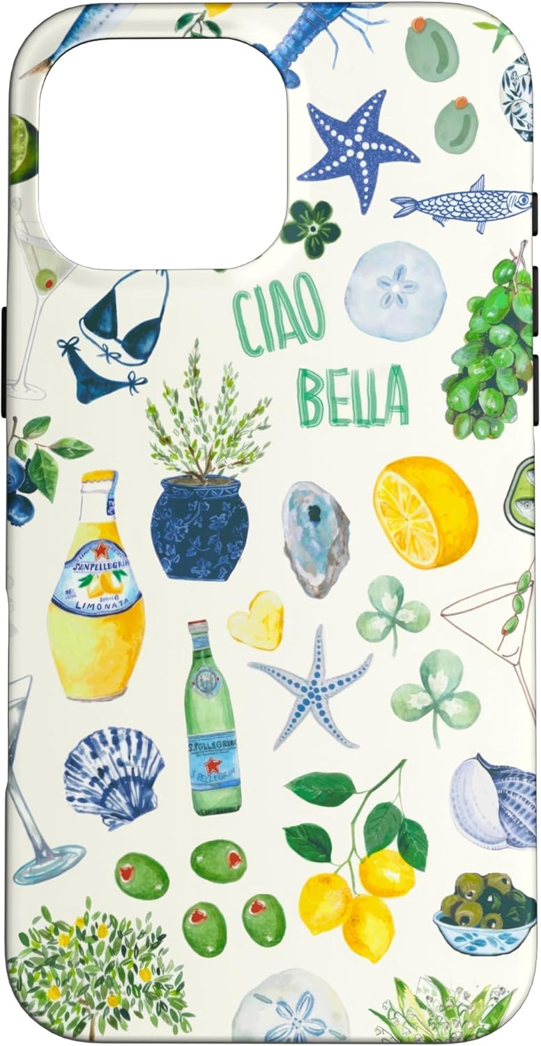 Aesthetic Italian European Summer Preppy Coquette Collage Case for iPhone 16 Pro Max