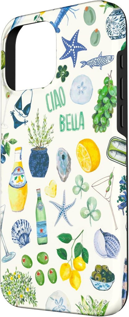 Aesthetic Italian European Summer Preppy Coquette Collage Case for iPhone 16 Pro Max