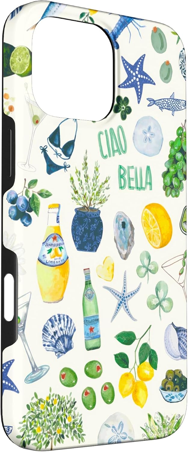 Aesthetic Italian European Summer Preppy Coquette Collage Case for iPhone 16 Pro Max