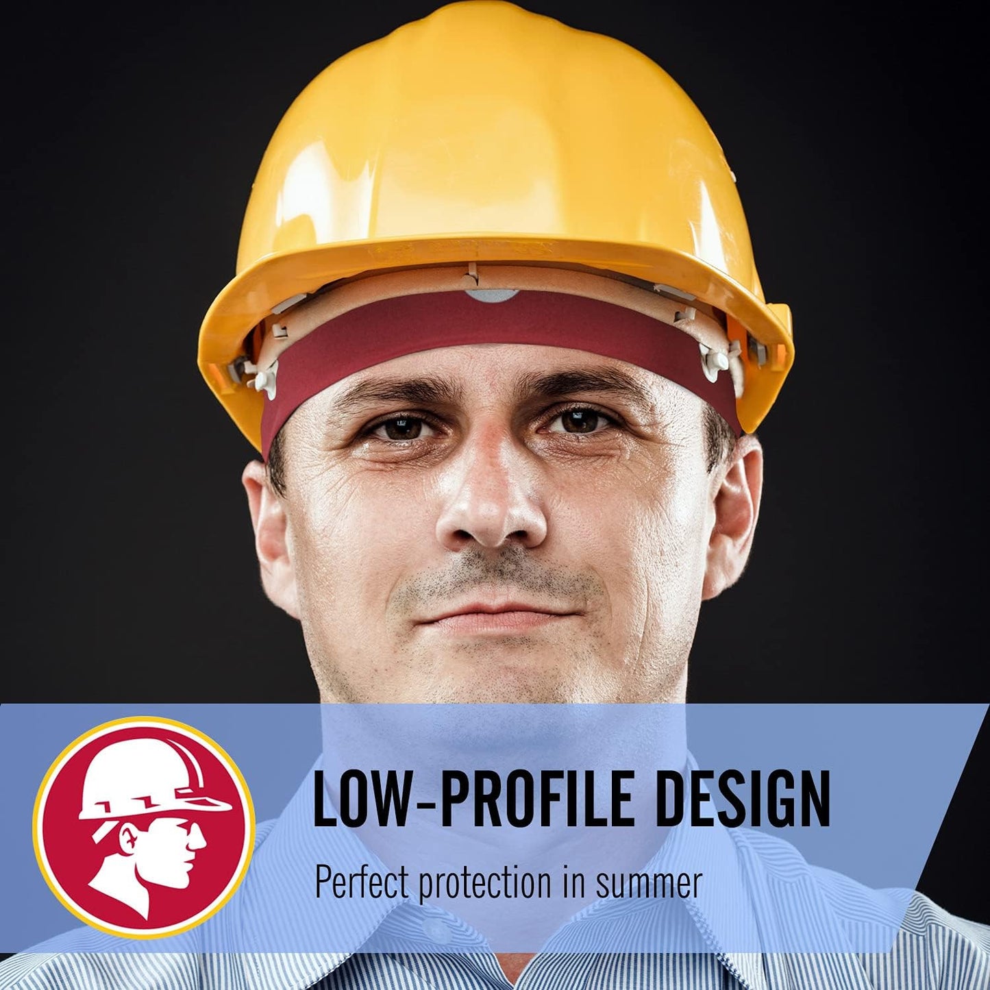 Low-Profile Cooling Helmet/Hard hat Liner, Stretch Working Cap, Summer Sweat Wicking Skull Cap, Running Beanie Sun Protection
