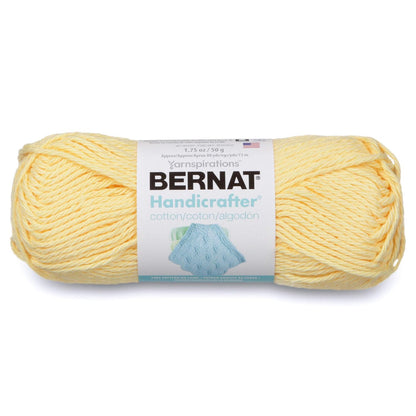 Handicrafter Cotton Solids Yarn, 1.75 oz, Gauge 4 Medium, 100% Cotton, Pale Yellow