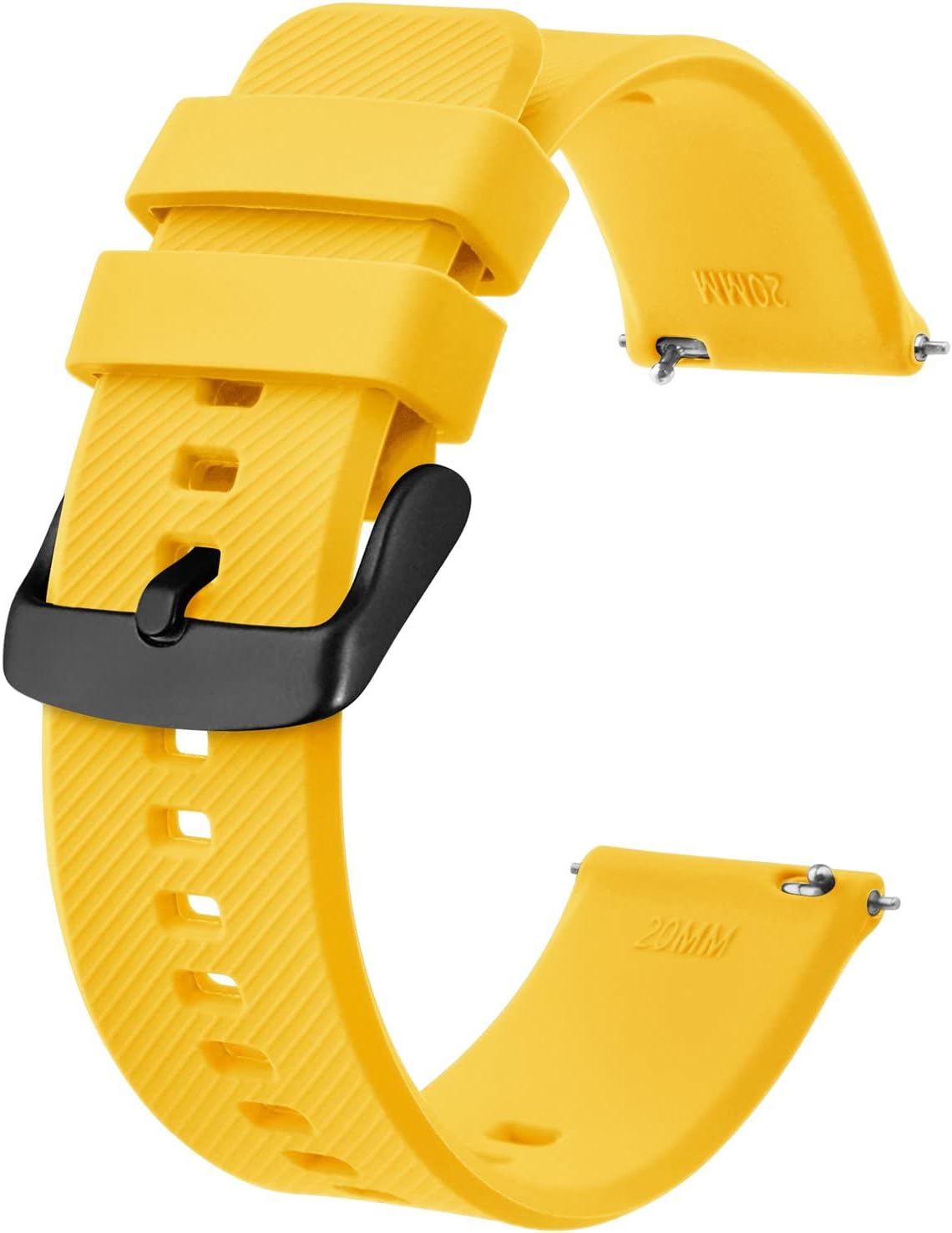 Watch Strap 18mm 19mm 20mm 21mm 22mm, Quick Release Silicone Watch Bands for Men Women