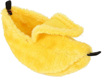 Pet Bed Plush Banana Shaped 6.5cm Hanging Hamster Bedding Soft Washable 2 in 1 House and Swing for Hamsters Rats Guinea Pigs Small Pets (Yellow)