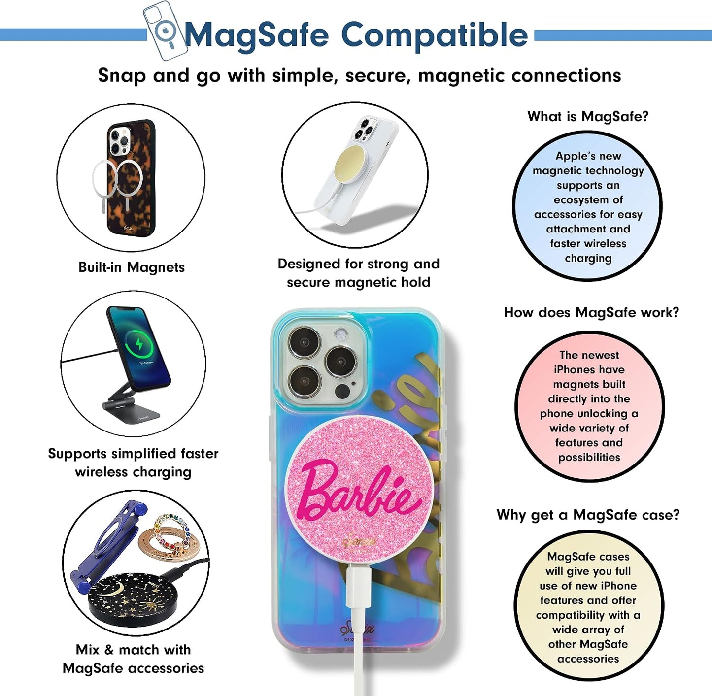 Phone Case for iPhone 16 Pro Max | Compatible with MagSafe | 10ft Drop Tested | Lemon Gingham - Colors A