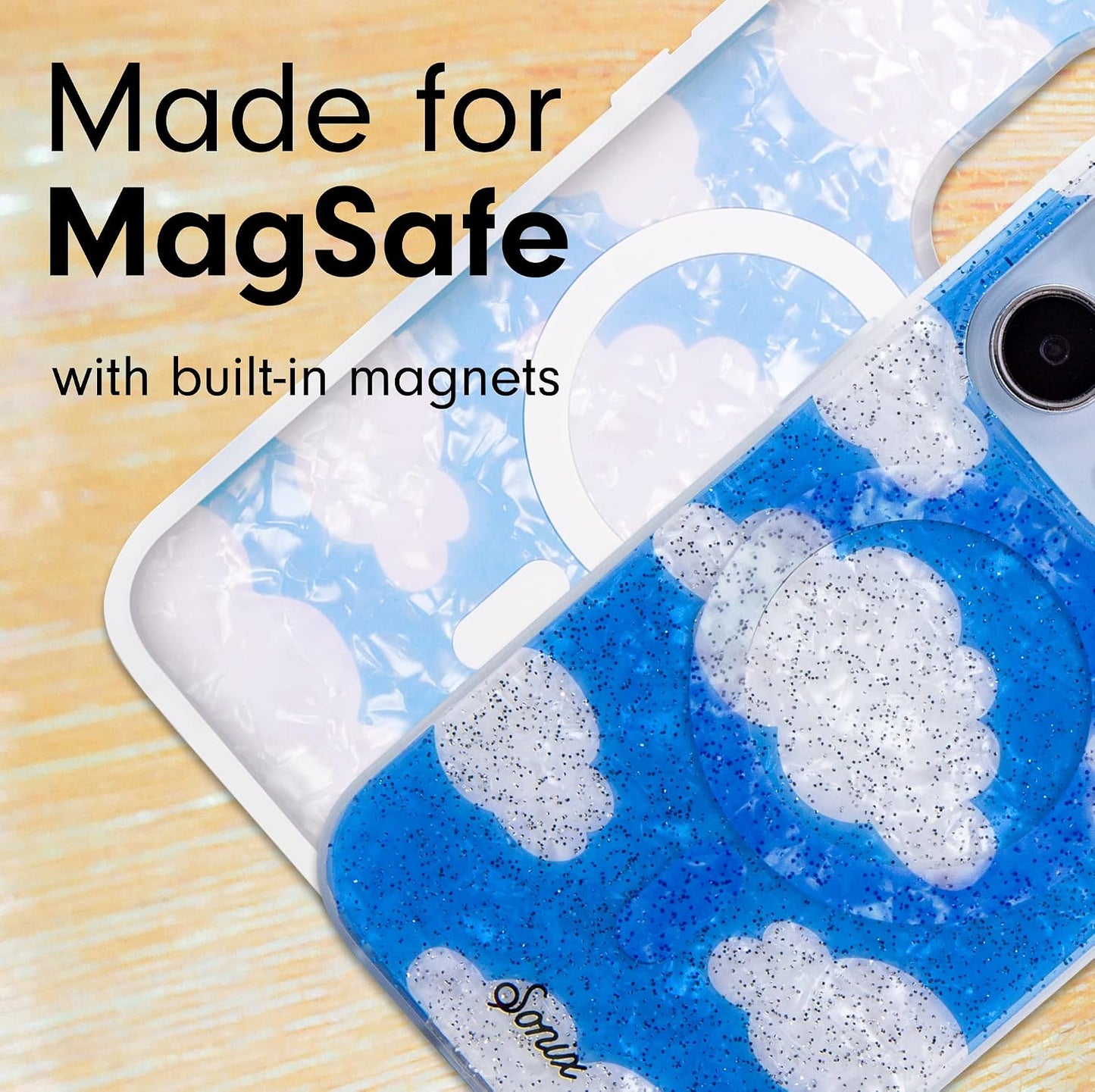 Phone Case for iPhone 16 Pro Max | Compatible with MagSafe | 10ft Drop Tested | Lemon Gingham - Colors A