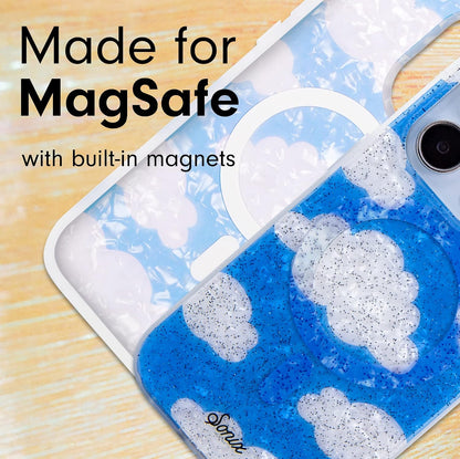 Phone Case for iPhone 16 Pro Max | Compatible with MagSafe | 10ft Drop Tested | Lemon Gingham - Colors A