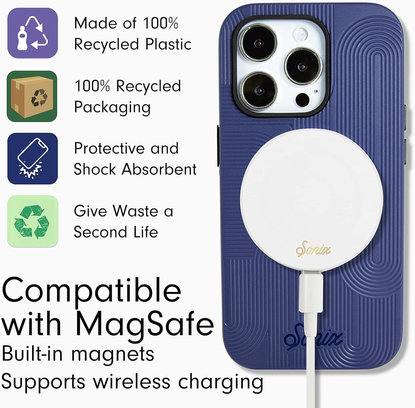 Phone Case for iPhone 16 Pro Max | Compatible with MagSafe | 10ft Drop Tested | Lemon Gingham - Colors A