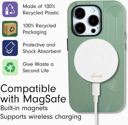 Phone Case for iPhone 16 Pro Max | Compatible with MagSafe | 10ft Drop Tested | Lemon Gingham - Colors A