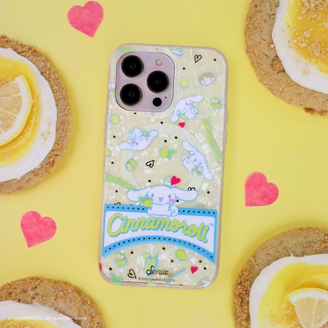 Phone Case for iPhone 16 Pro Max | Compatible with MagSafe | 10ft Drop Tested | Lemon Gingham - Colors A