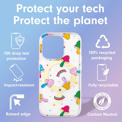 Phone Case for iPhone 16 Pro Max | Compatible with MagSafe | 10ft Drop Tested | Lemon Gingham - Colors A