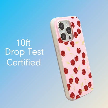 Phone Case for iPhone 16 Pro Max | Compatible with MagSafe | 10ft Drop Tested | Lemon Gingham - Colors A