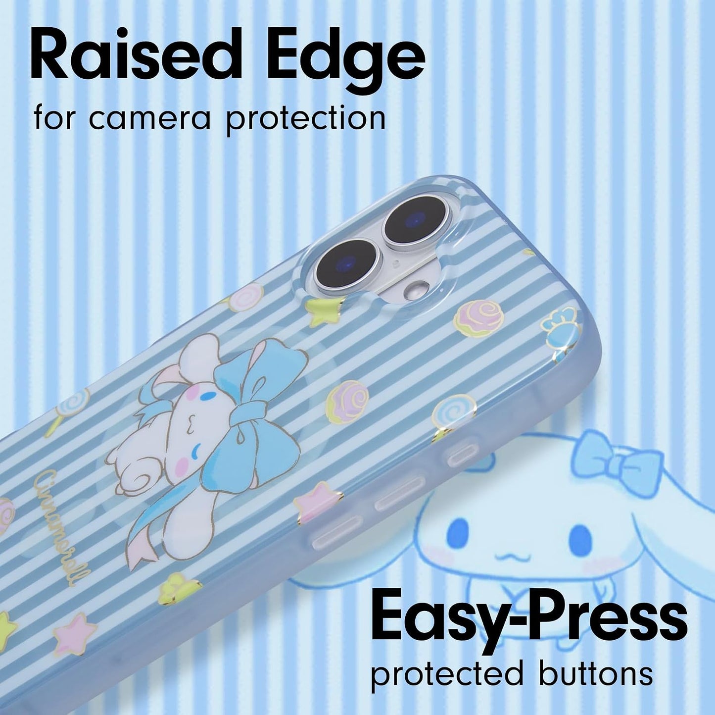 Phone Case for iPhone 16 Pro Max | Compatible with MagSafe | 10ft Drop Tested | Lemon Gingham - Colors A