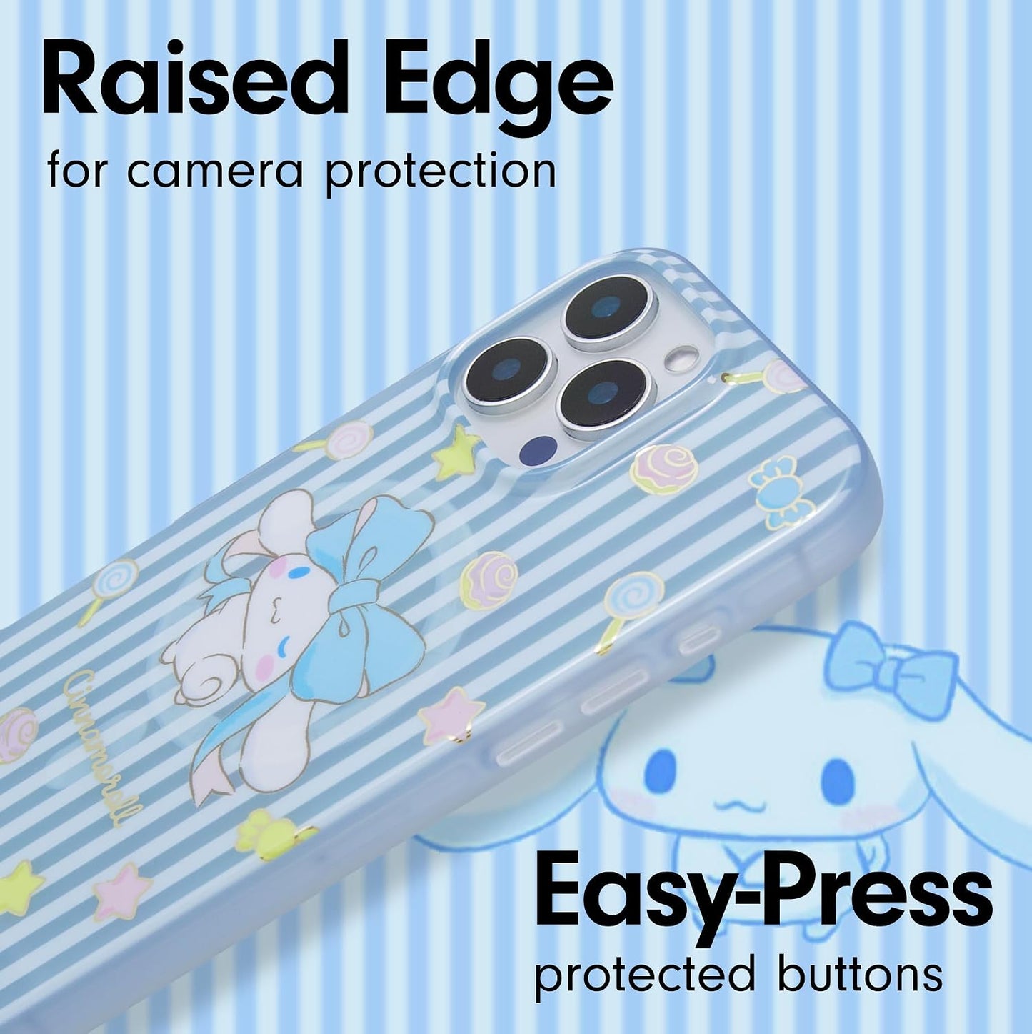 Phone Case for iPhone 16 Pro Max | Compatible with MagSafe | 10ft Drop Tested | Lemon Gingham - Colors A