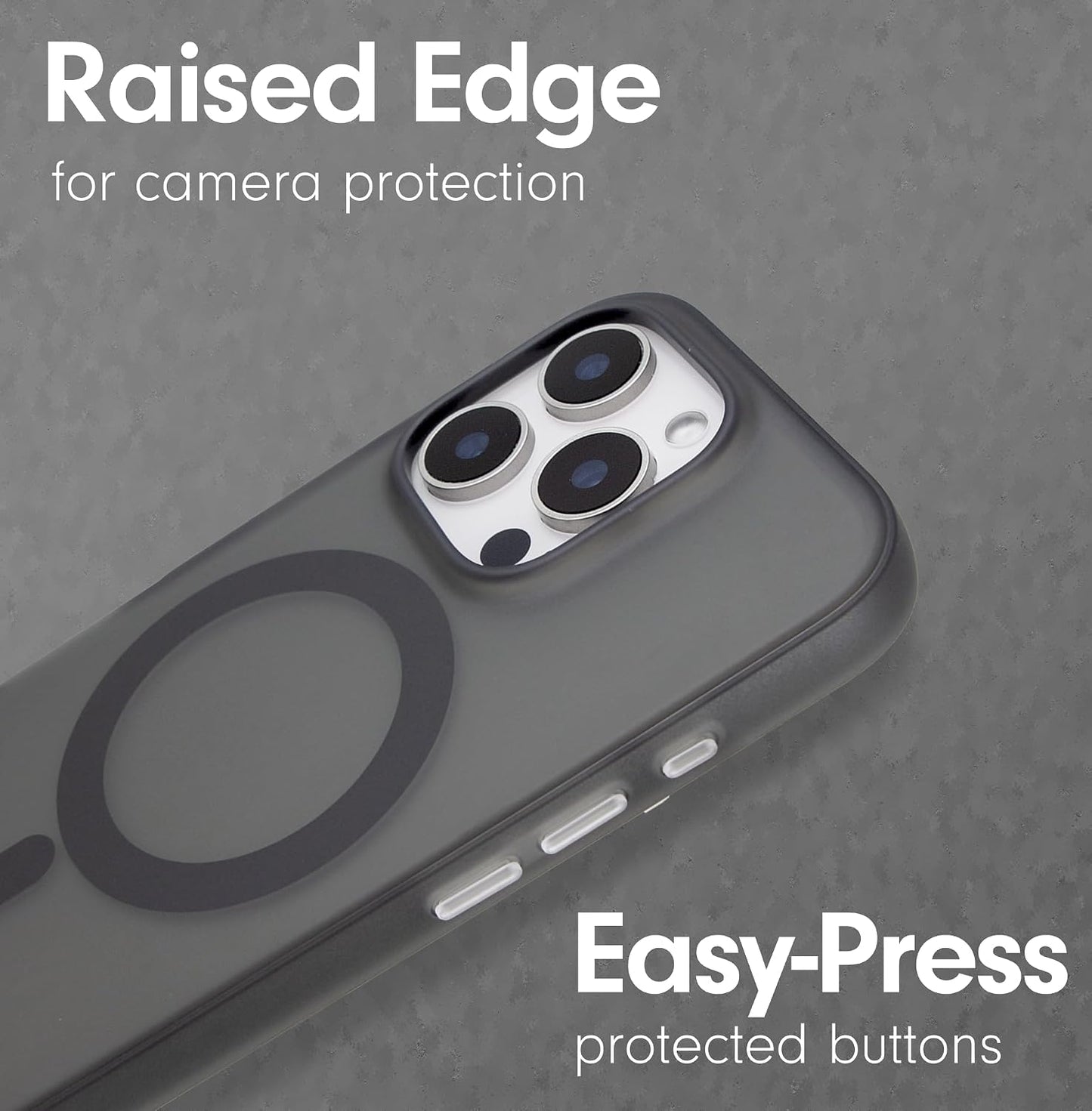 Phone Case for iPhone 16 Pro Max | Compatible with MagSafe | 10ft Drop Tested | Lemon Gingham - Colors A