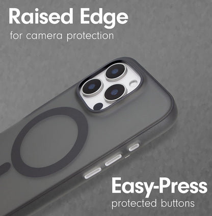Phone Case for iPhone 16 Pro Max | Compatible with MagSafe | 10ft Drop Tested | Lemon Gingham - Colors A