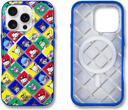 Phone Case for iPhone 16 Pro Max | Compatible with MagSafe | 10ft Drop Tested | Lemon Gingham - Colors A