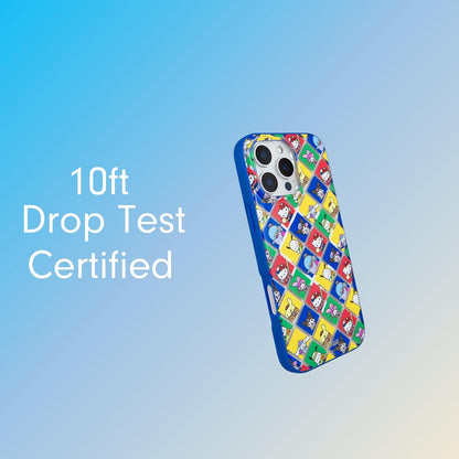 Phone Case for iPhone 16 Pro Max | Compatible with MagSafe | 10ft Drop Tested | Lemon Gingham - Colors A