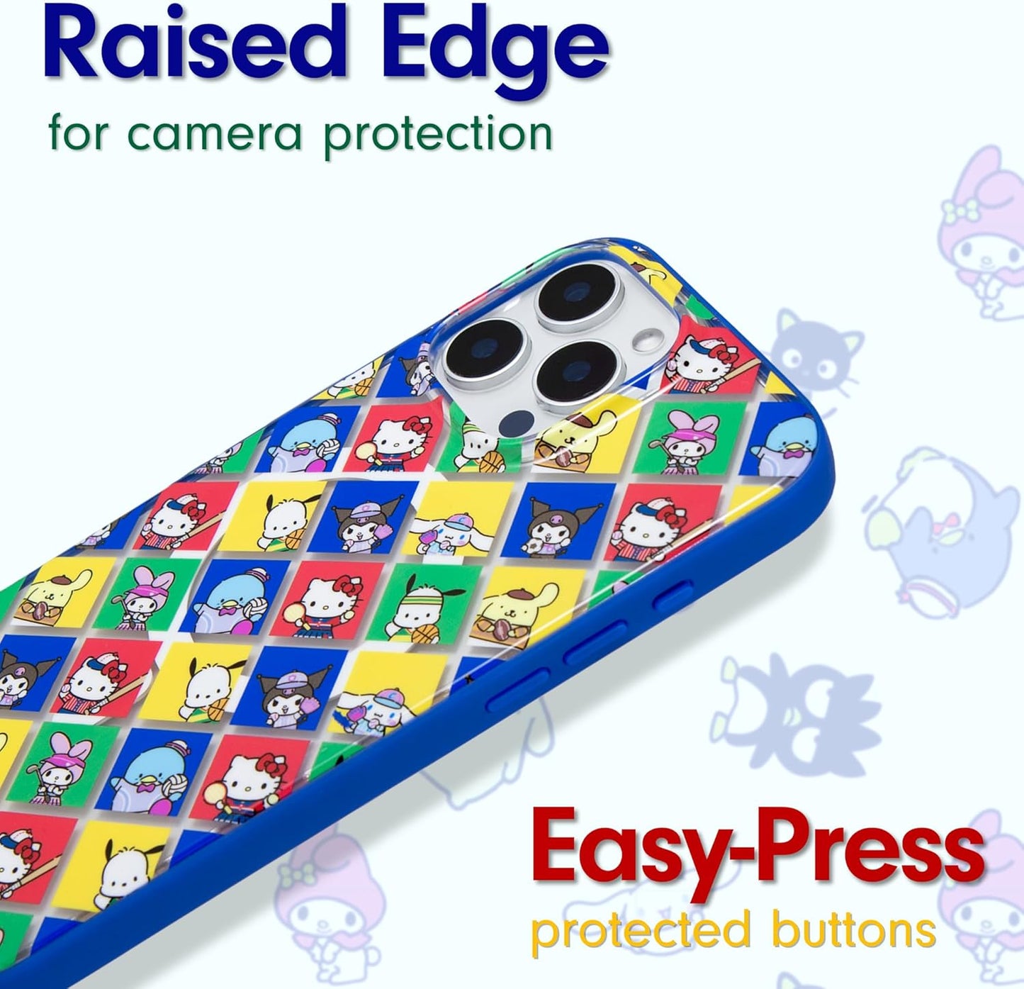 Phone Case for iPhone 16 Pro Max | Compatible with MagSafe | 10ft Drop Tested | Lemon Gingham - Colors A
