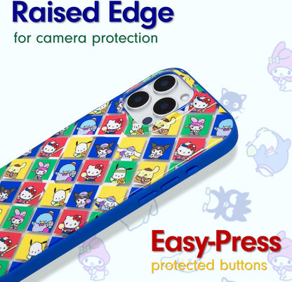 Phone Case for iPhone 16 Pro Max | Compatible with MagSafe | 10ft Drop Tested | Lemon Gingham - Colors A