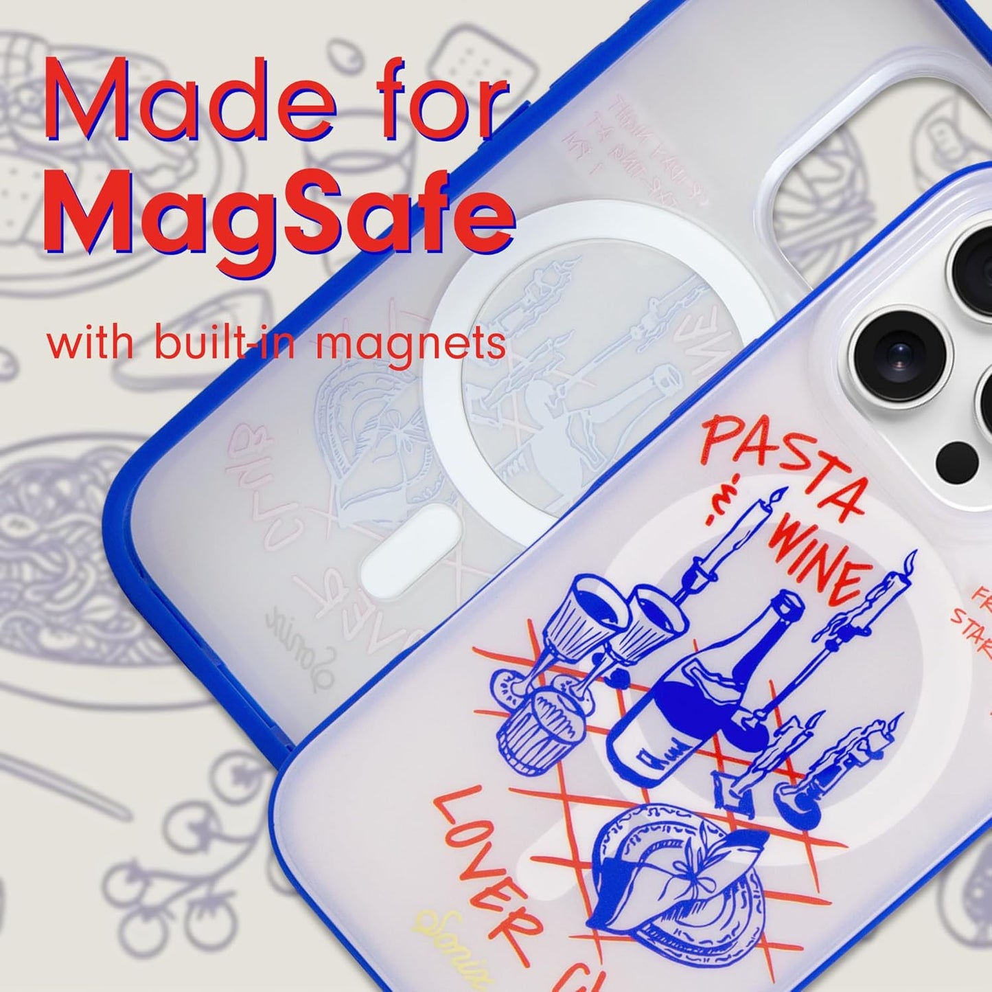 Phone Case for iPhone 16 Pro Max | Compatible with MagSafe | 10ft Drop Tested | Lemon Gingham - Colors A