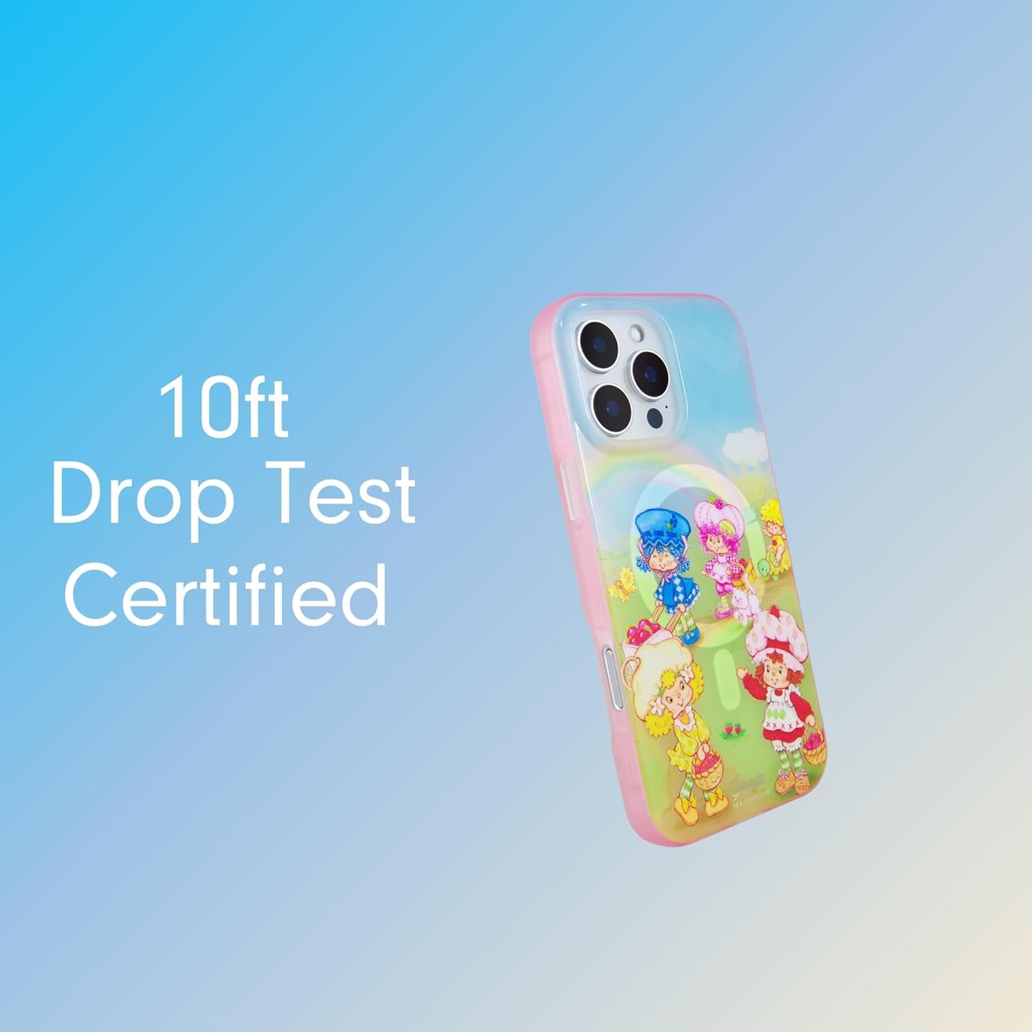 Phone Case for iPhone 16 Pro Max | Compatible with MagSafe | 10ft Drop Tested | Lemon Gingham - Colors A