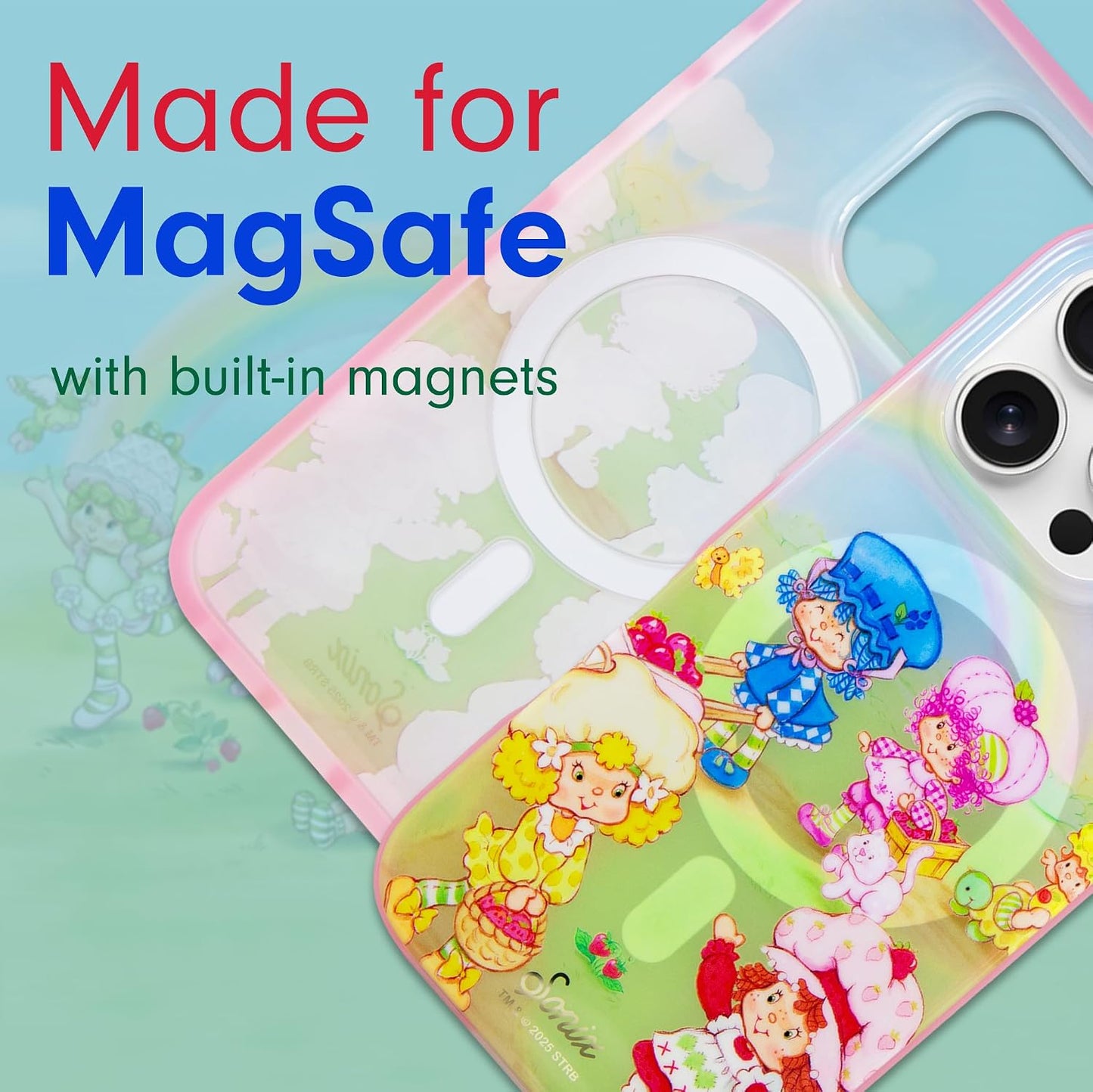 Phone Case for iPhone 16 Pro Max | Compatible with MagSafe | 10ft Drop Tested | Lemon Gingham - Colors A