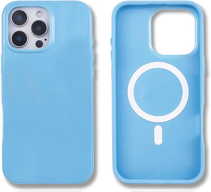 Phone Case for iPhone 16 Pro Max | Compatible with MagSafe | 10ft Drop Tested | Lemon Gingham - Colors A