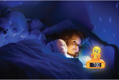 Tweety Night light Alarm Clock with sounds, Yellow, RL800TW