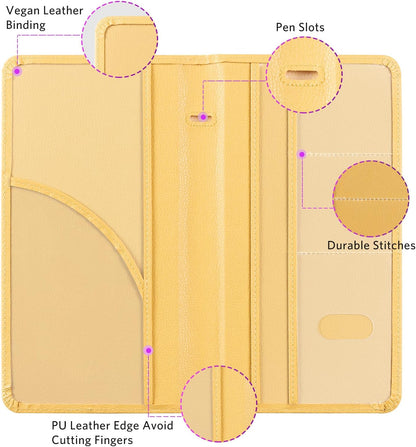 CoBak Car Registration and Insurance Holder | Vehicle Glove Box Organizer, Auto Truck Compartment Document Case with Magnetic Closure for Insurance & Driver License