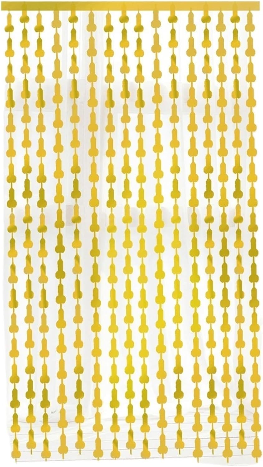 2pcs 1x2m Bachelorette Party Decoration Fringe Foil Curtain Curtain Bridal Shower Backdrop Wedding(Yellow)