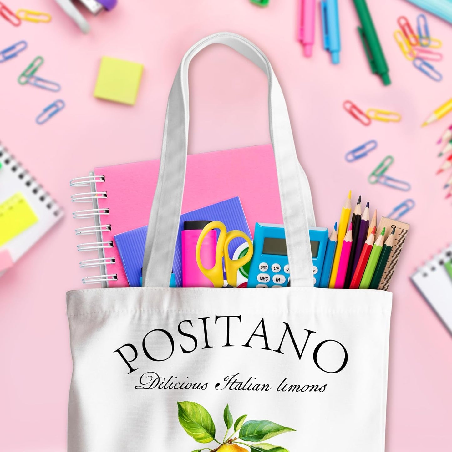 Cute Canvas Tote Bag – Aesthetic Large Reusable Bag
