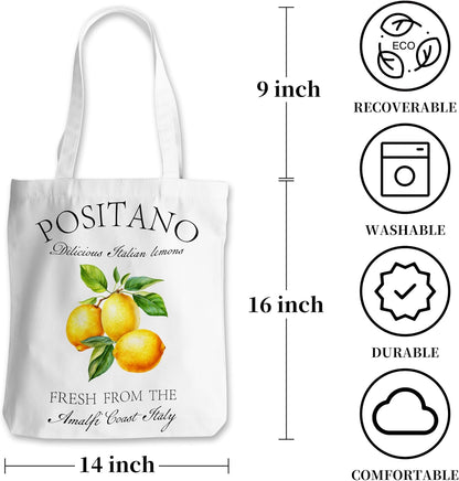 Cute Canvas Tote Bag – Aesthetic Large Reusable Bag