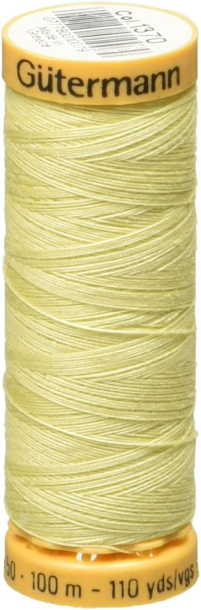 Natural Cotton Thread 110 Yards-Light Yellow (103C-1370)
