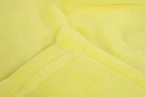 Mintra Home Throw Blanket for Couch, Soft Polyester Fleece Blanket, Cozy Lightweight Fuzzy Fall Décor Throw Blankets for Bed/Bed Cover/Couch Cover, 51” x 70” (S, Yellow)