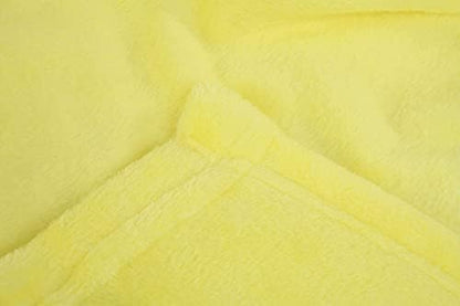 Mintra Home Throw Blanket for Couch, Soft Polyester Fleece Blanket, Cozy Lightweight Fuzzy Fall Décor Throw Blankets for Bed/Bed Cover/Couch Cover, 51” x 70” (S, Yellow)