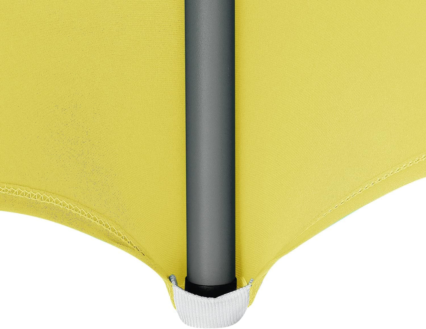 6FT Spandex Table Cover Rectangular Stretch Spandex Tablecloth (Yellow,6FT)