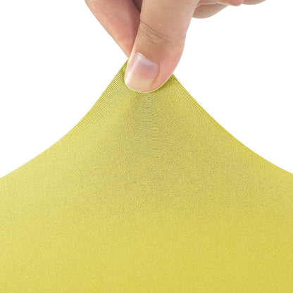 6FT Spandex Table Cover Rectangular Stretch Spandex Tablecloth (Yellow,6FT)