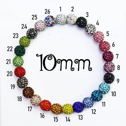 110PCS 10MM Rhinestone Beads for Jewelry Making, Round Rhinestone Clay Beads for Baseball Bracelet Earring Beaded Pen, Craft Polymer Shamballa Disco Ball Bead, Yellow/Gold