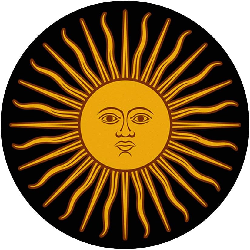 Yellow shining bright Sun with face pattern PopSockets PopGrip: Swappable Grip for Phones & Tablets