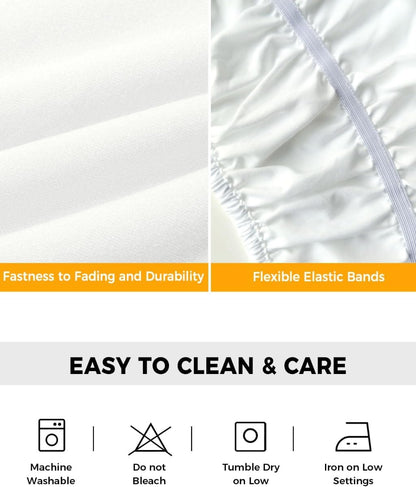 Yellow Lemons Bed Skirt Queen Size 16 Inch Drop, Adjustable Elastic Wrap Around Bed Skirts Easy Fitting Dust Ruffle Bedskirt Bed Frame Cover Watercolor Summer Botanical Elegant Pastoral