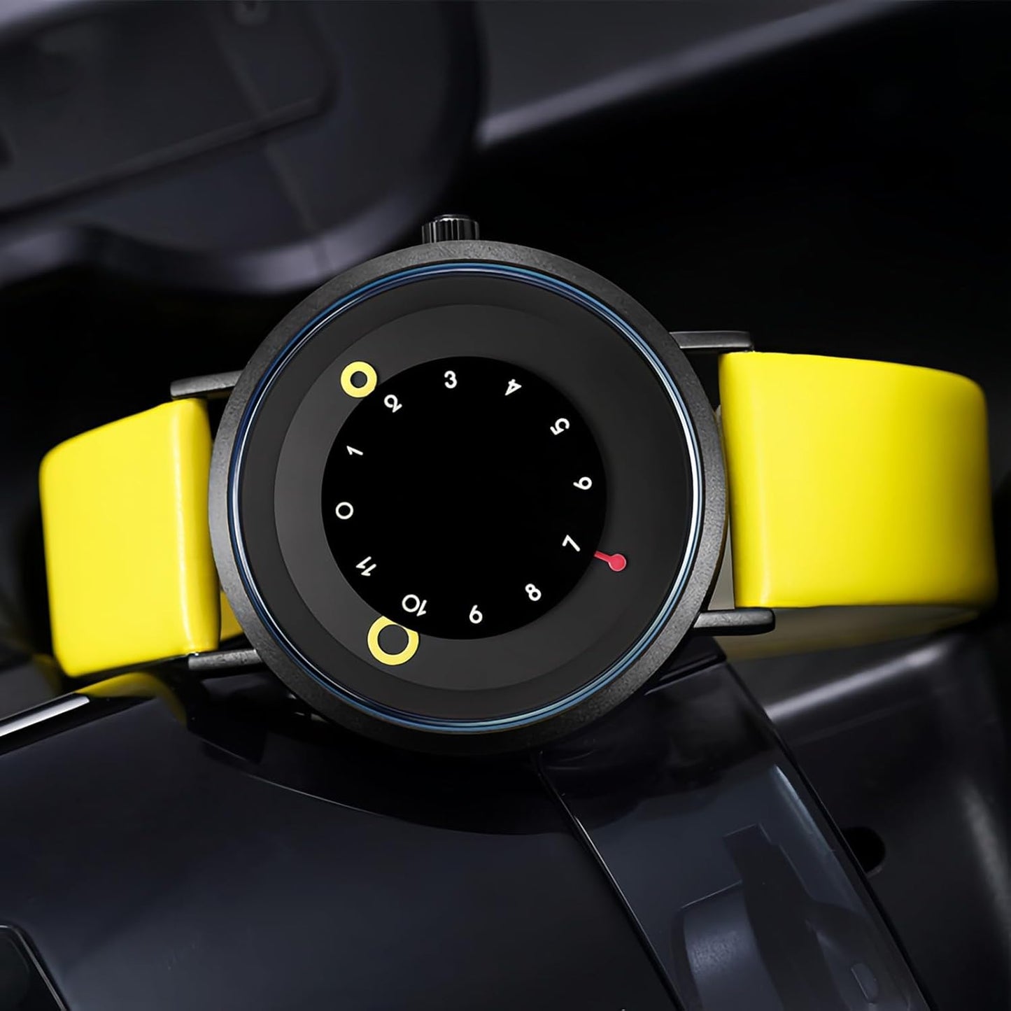 Gosasa Minimalist Casual Unisex Quartz Watch – Unique Hands Design, Fashion Sports Waterproof Wristwatch for Men & Women with Leather Band